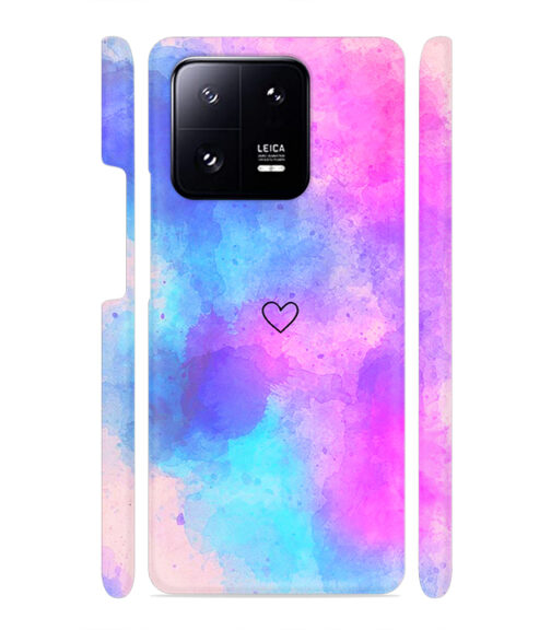 lineart of heart with smokie color Xiaomi MI 13 PRO Mobile Cover
