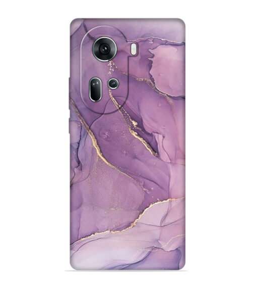Purple marvel Texture with gold sparkle Oppo Reno 11 (5G) Mobile Cover