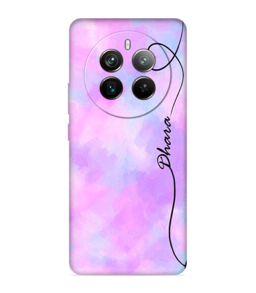 Multicolor painting with Customize text Realme 12 Pro (5G) Mobile Cover