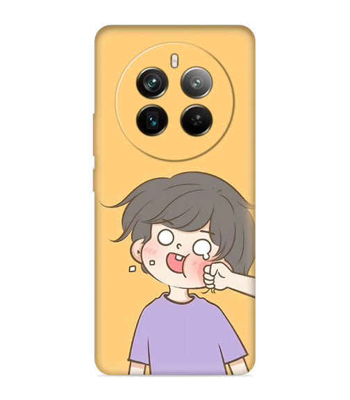 Yellow human graphics Realme 12 Pro (5G) Mobile Cover