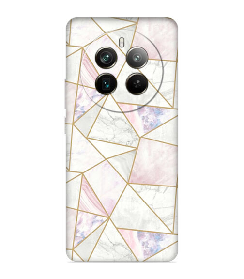 Marvel effect with gold line abstract design Realme 12 Pro (5G) Mobile Cover