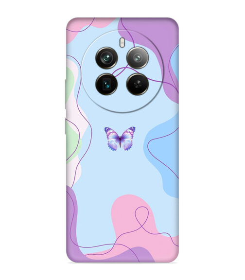 Beautiful combination of color with butterfly Realme 12 Pro (5G) Mobile Cover