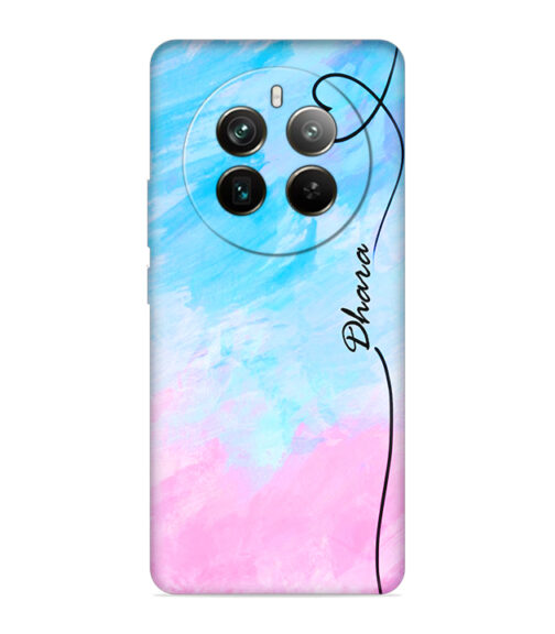 Multicolor painting with Customize text Realme 12 Pro (5G) Mobile Cover