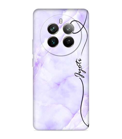 Purple Texture with Customize text Realme 12 Pro (5G) Mobile Cover