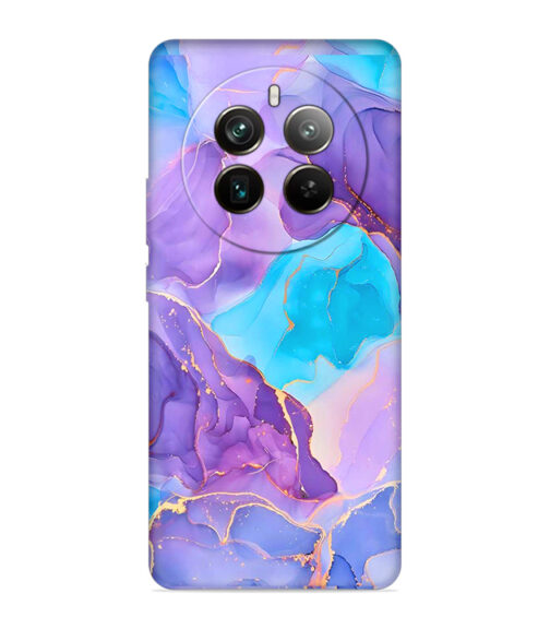 Abstract Multicolored marbel textured background Realme 12 Pro (5G) Mobile Cover