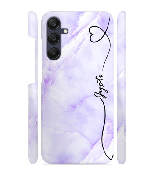 Purple Texture with Customize text Samsung Galaxy A05s S Mobile Cover