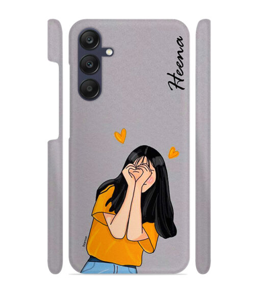 Girl with Customize text Samsung Galaxy A05s S Mobile Cover