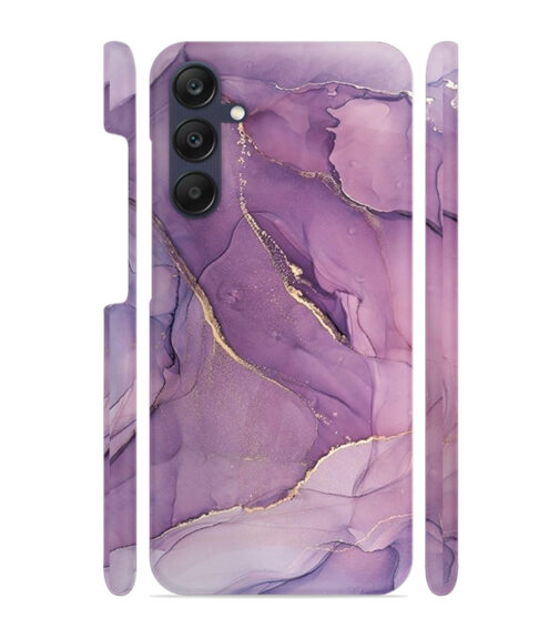 Purple marvel Texture with gold sparkle Samsung Galaxy A05s S Mobile Cover