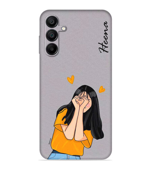 Girl with Customize text Samsung Galaxy A15 (5G) Mobile Cover