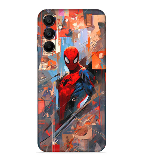 Spiderman graphics with mirror effect Samsung Galaxy A15 (5G) Mobile Cover