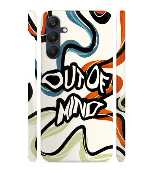 Abstract design with text Out of Mind Samsung Galaxy A25 (5G) Mobile Cover