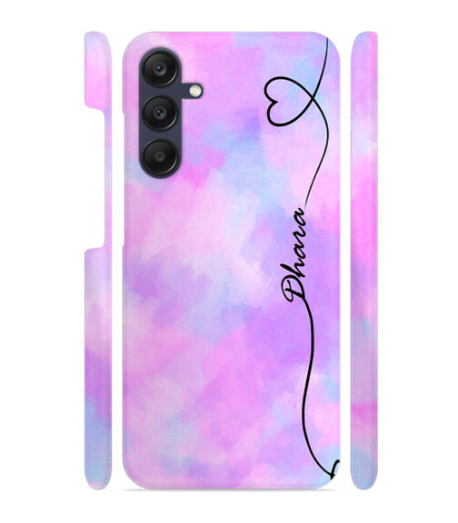 Multicolor painting with Customize text Samsung Galaxy A25 (5G) Mobile Cover