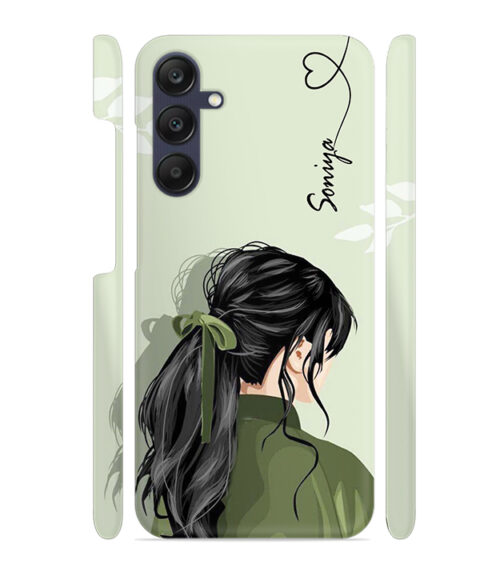 Customize text with girl Samsung Galaxy A25 (5G) Mobile Cover