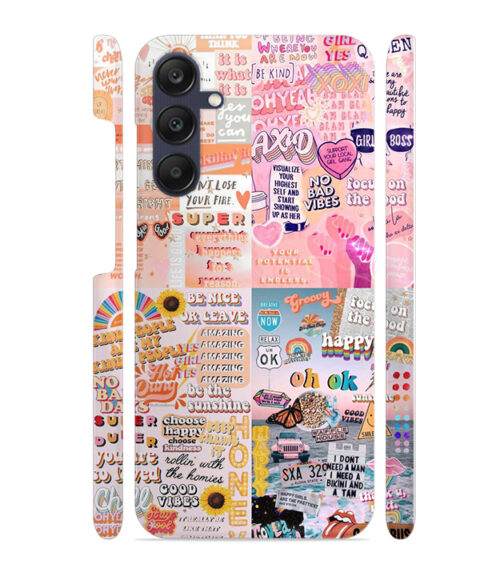 Vintage style multiple graphics Samsung Galaxy A25 (5G) Mobile Cover