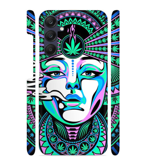 Marijuana theme artwork with beauty Samsung Galaxy A25 (5G) Mobile Cover