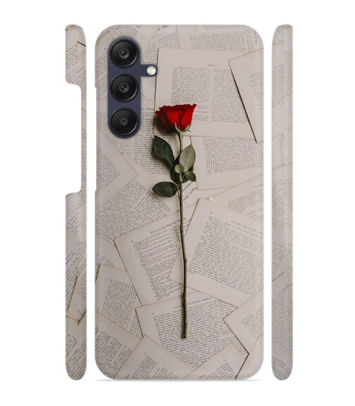 Memorable red rose with letter pages Samsung Galaxy A25 (5G) Mobile Cover
