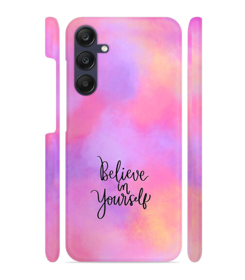 Colorfull background with text (Believe in youself) Samsung Galaxy A25 (5G) Mobile Cover
