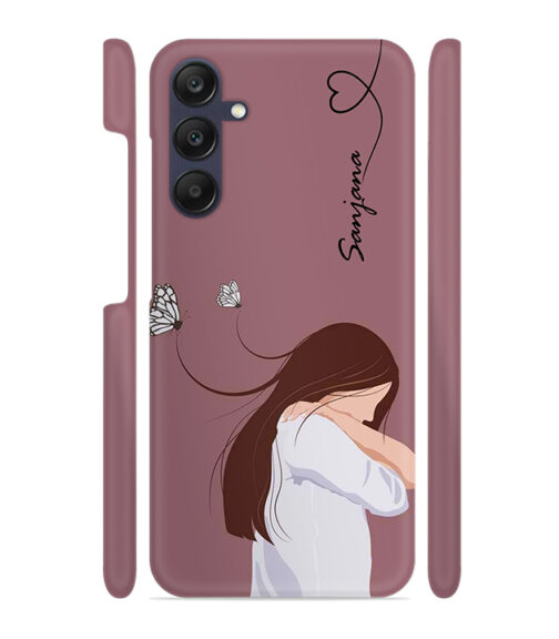 Customize Text with girl Samsung Galaxy A25 (5G) Mobile Cover