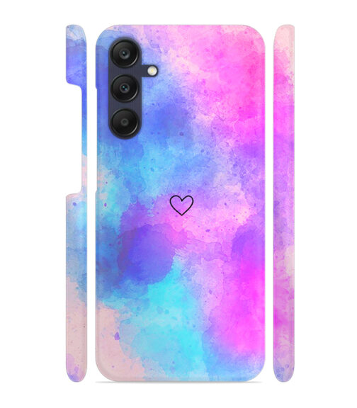 lineart of heart with smokie color Samsung Galaxy A25 (5G) Mobile Cover