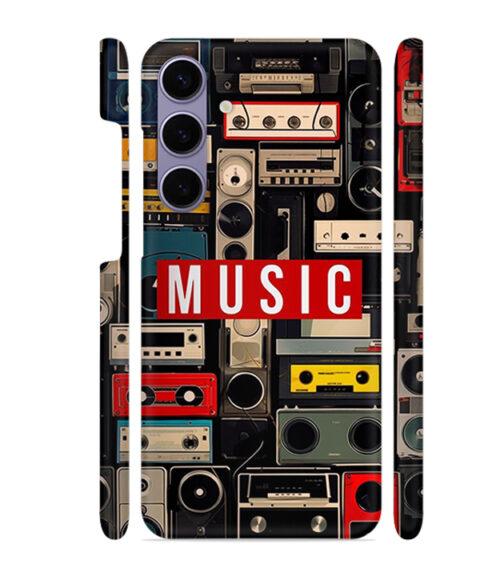 FM radio, speaker with vintage theme Samsung Galaxy S24 (5G) Mobile Cover