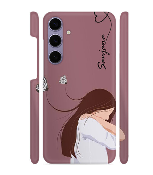 Customize Text with girl Samsung Galaxy S24 (5G) Mobile Cover