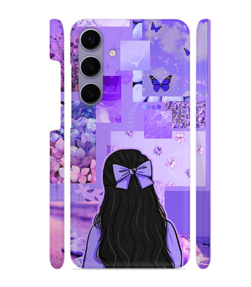 Girl with neon background Samsung Galaxy S24 (5G) Mobile Cover