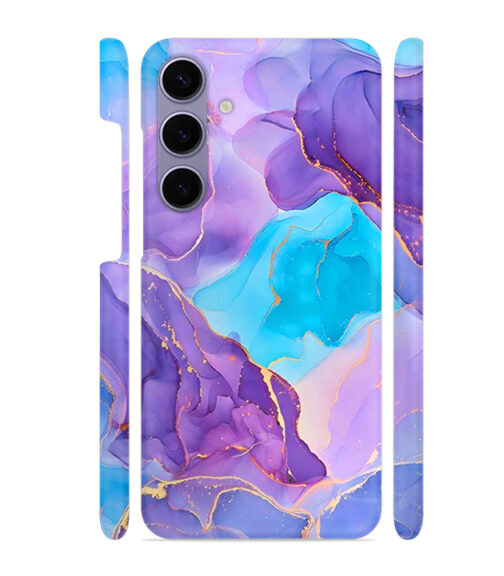 Abstract Multicolored marbel textured background Samsung Galaxy S24 (5G) Mobile Cover