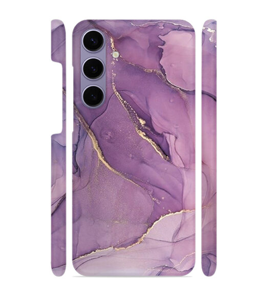 Purple marvel Texture with gold sparkle Samsung Galaxy S24 (5G) Mobile Cover