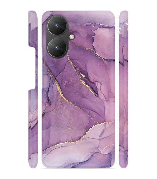 Purple marvel Texture with gold sparkle Xiaomi Redmi 13C (5G) Mobile Cover