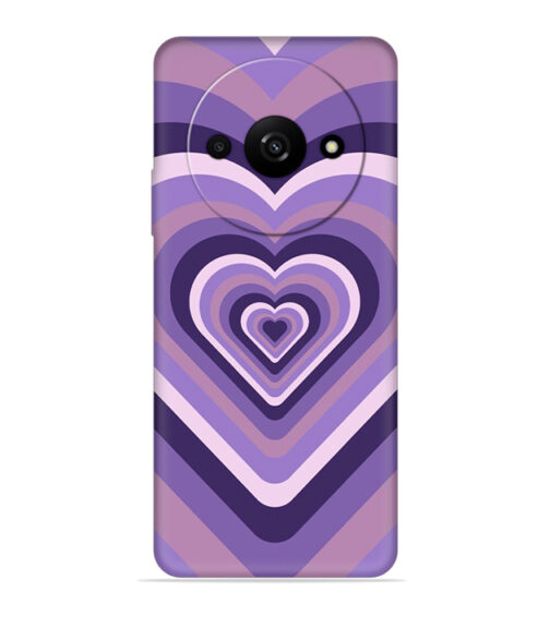 Heart vintage design with neural color Xiaomi Redmi A3 (5G) Mobile Cover
