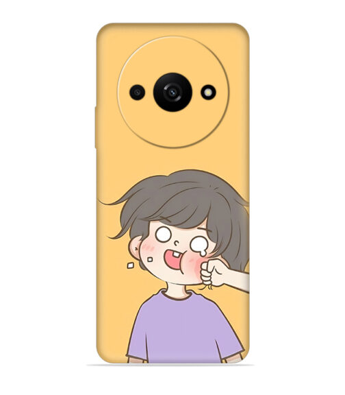 Yellow human graphics Xiaomi Redmi A3 (5G) Mobile Cover