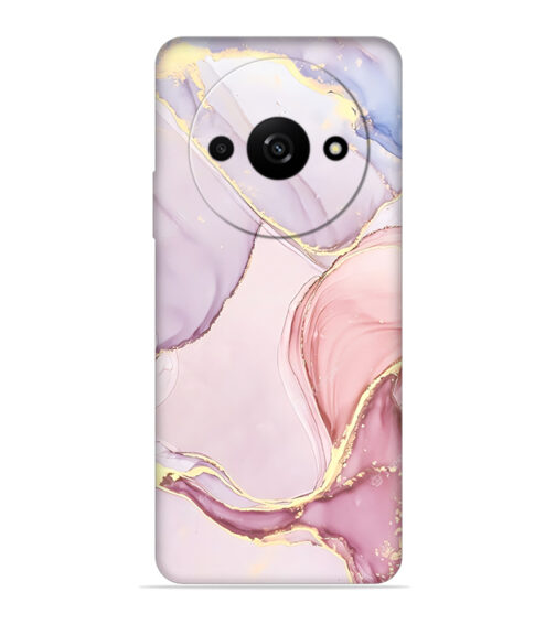 Pink abstract design with gold glitter Xiaomi Redmi A3 (5G) Mobile Cover