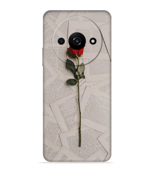 Memorable red rose with letter pages Xiaomi Redmi A3 (5G) Mobile Cover