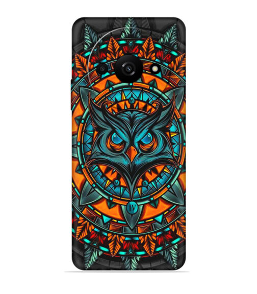 Ai generated owl face graphics Xiaomi Redmi A3 (5G) Mobile Cover