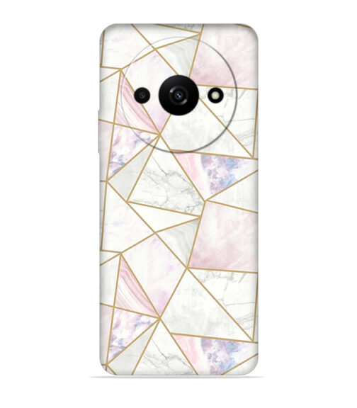 Marvel effect with gold line abstract design Xiaomi Redmi A3 (5G) Mobile Cover