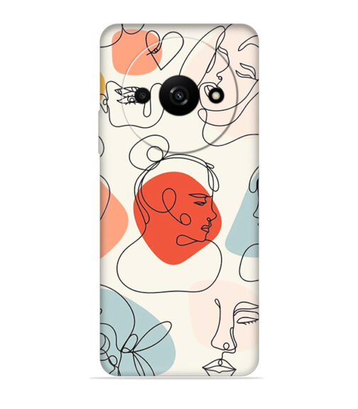 Beautiful lineart Xiaomi Redmi A3 (5G) Mobile Cover