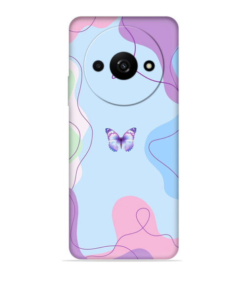 Beautiful combination of color with butterfly Xiaomi Redmi A3 (5G) Mobile Cover