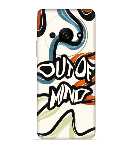 Abstract design with text Out of Mind Xiaomi Redmi A3 (5G) Mobile Cover