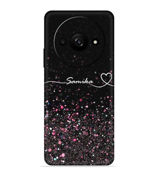 Sparkle design with Customize text Xiaomi Redmi A3 (5G) Mobile Cover