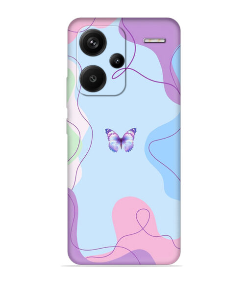 Beautiful combination of color with butterfly Xiaomi Redmi Note 13 Pro Plus (5G) Mobile Cover
