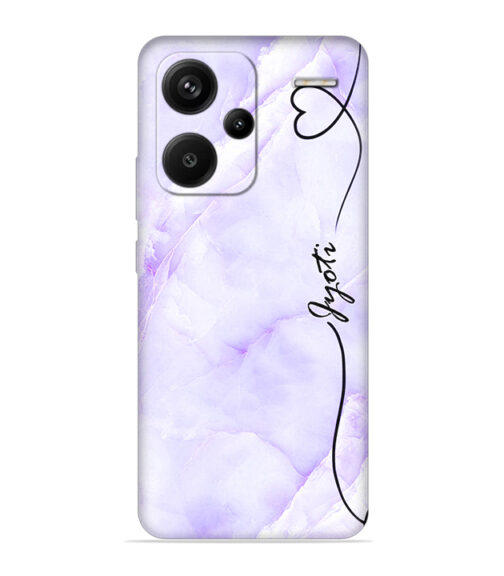 Purple Texture with Customize text Xiaomi Redmi Note 13 Pro Plus (5G) Mobile Cover