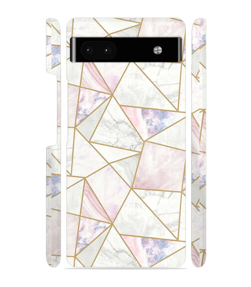 Marvel effect with gold line abstract design Google Pixel 6A Prime Mobile Cover
