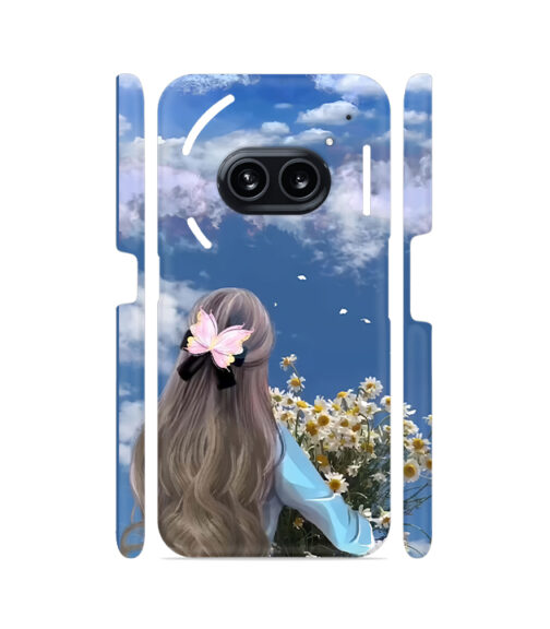 Aesthetic Girl with Daisies Nothing Phone 2A Mobile Cover