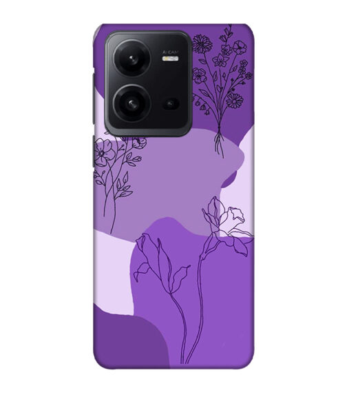 Floral Design graphics Vivo V25 Mobile Cover