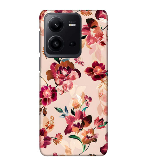 Multicolor Foral pattern Vivo V25 Mobile Cover