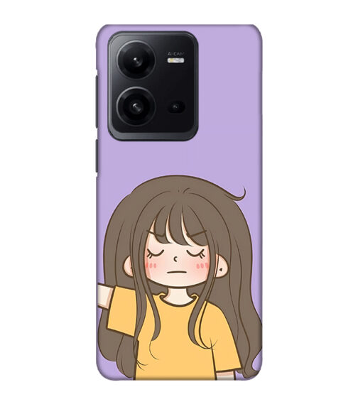 angry girl Vivo V25 Mobile Cover