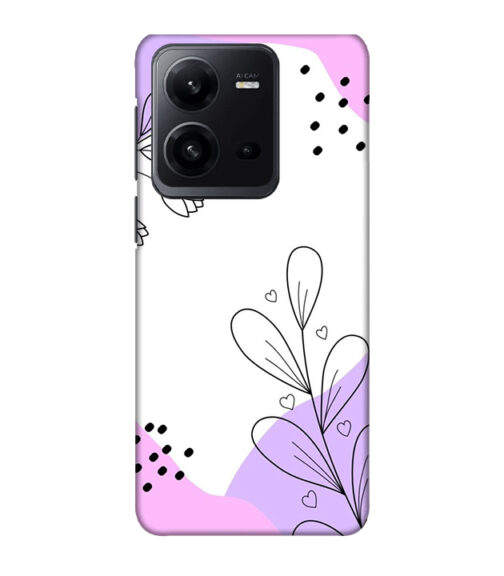 Beautiful combination of color and flower Vivo V25 Mobile Cover