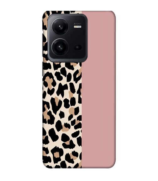 Tiger half skin Vivo V25 Mobile Cover