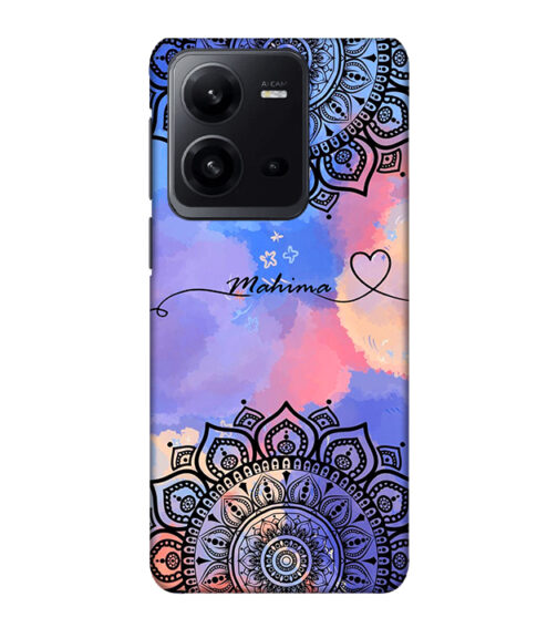 Rangoli pattern with beautiful colors Vivo V25 Mobile Cover