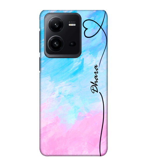 Multicolor painting with Dhara text Vivo V25 Mobile Cover